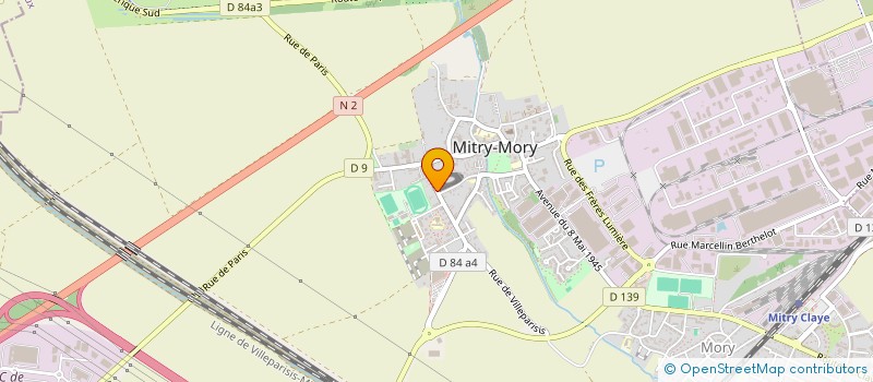 localisation de l'entreprise LA METALLERIE LES MAINS D'ACIER à MITRY-MORY