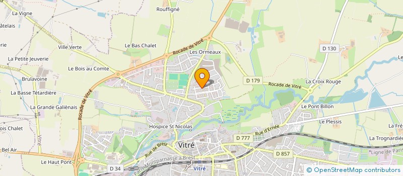 localisation de l'entreprise LA METALLERIE VITREENNE à VITRE