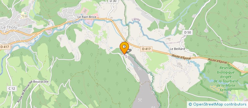 localisation de l'entreprise LA METALLIQUE  LE THOLY