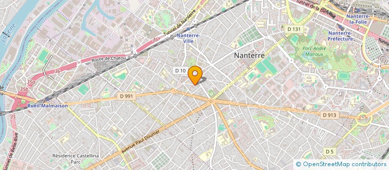localisation de l'entreprise LA METIS SARL à NANTERRE