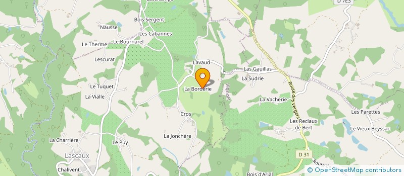 localisation de l'entreprise LA METRIE  LASCAUX