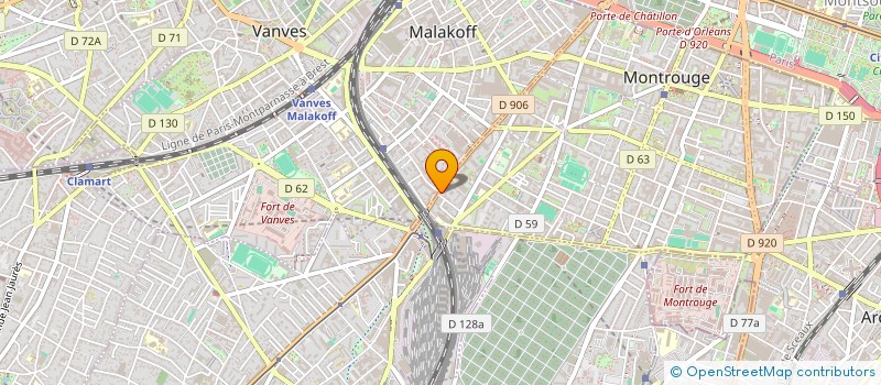 localisation de l'entreprise LA METROPOLE DEMENAGEMENT SERVICE  MONTROUGE