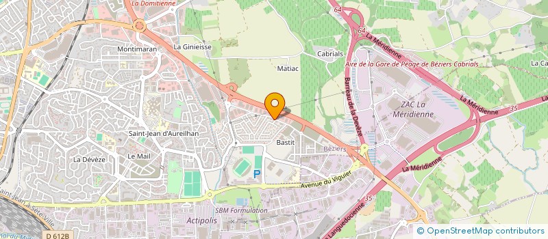 localisation de l'entreprise LA MEUBLIERE  BEZIERS