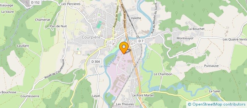 localisation de l'entreprise LA MEULE à COURPIERE