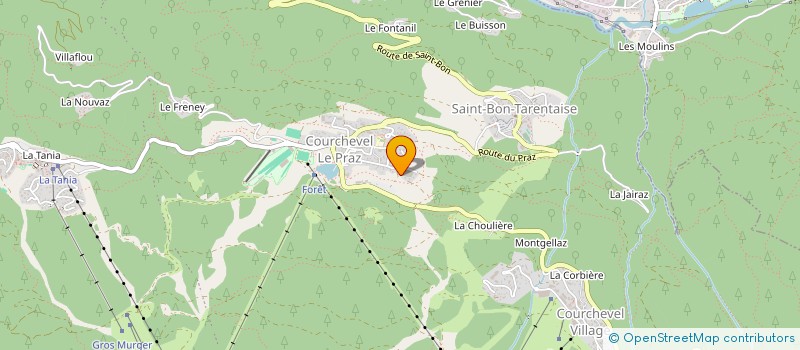 localisation de l'entreprise LA MEULE à COURCHEVEL