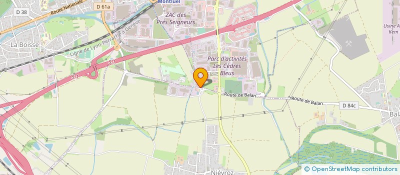 localisation de l'entreprise LA MEULE DE PIERRE  LA BOISSE