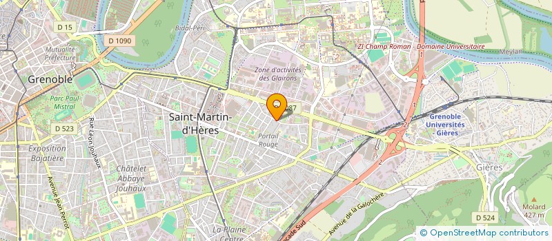 localisation de l'entreprise LA MEULE DE PIERRE à SAINT-MARTIN-D'HERES
