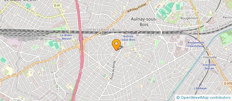 localisation de l'entreprise LA MEULE DU MEUNIER à AULNAY-SOUS-BOIS