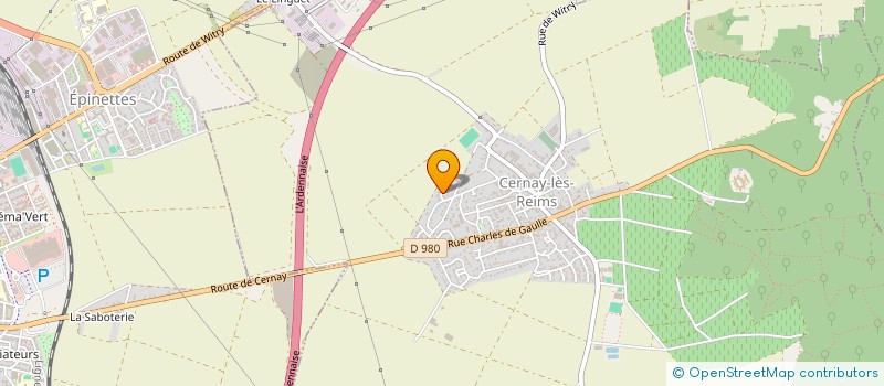 localisation de l'entreprise LA MEULIERE  SANNOIS