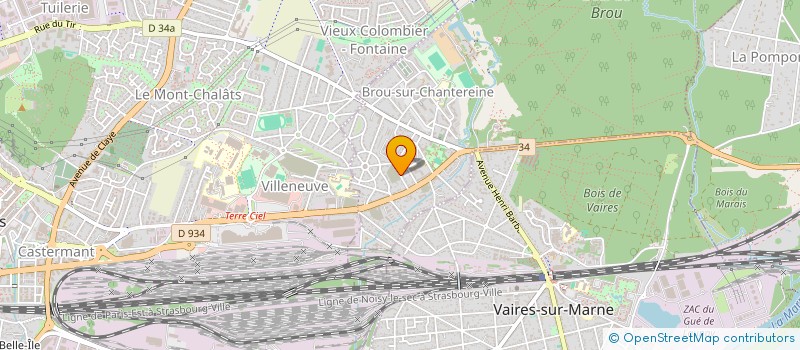 localisation de l'entreprise LA MEULIERE  BROU-SUR-CHANTEREINE