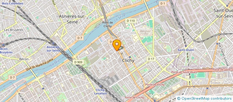 localisation de l'entreprise LA MEULINE à CLICHY