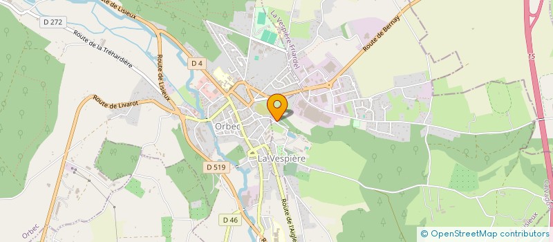 localisation de l'entreprise LA MEULLOISE DE COUVERTURE à LIVAROT-PAYS-D'AUGE