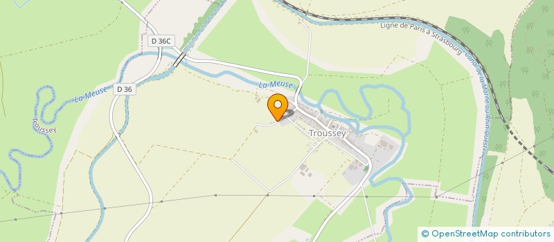 localisation de l'entreprise LA MEUSE NORMANDE à TROUSSEY