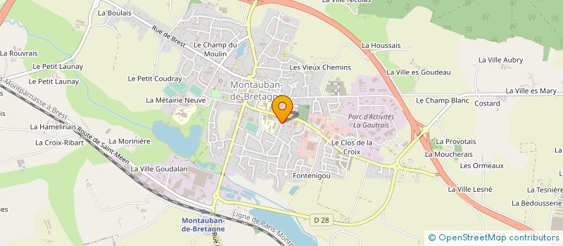 localisation de l'entreprise LA MEUTE  MONTAUBAN-DE-BRETAGNE