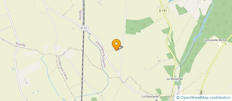 localisation de l'entreprise LA MEUTE DE LA FLECHERIE  CHAUVIGNY-DU-PERCHE