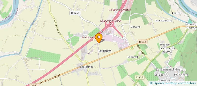 localisation de l'entreprise LA MEXICO  LA BAUME-D'HOSTUN