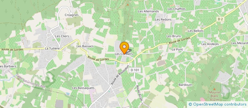 localisation de l'entreprise LA MEZARDINE  SAINT-SATURNIN-LES-APT