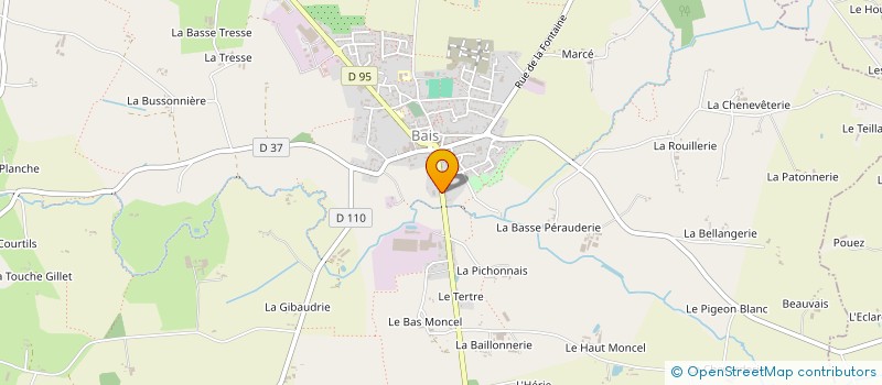 localisation de l'entreprise LA MEZIERE LITERIE  BAIS