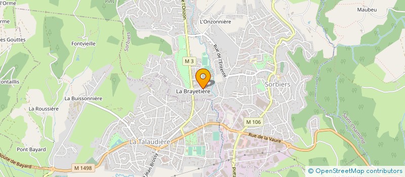 localisation de l'entreprise LA. MGM à SORBIERS