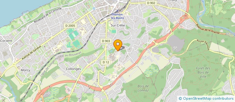 localisation de l'entreprise LA MI CHOEUR à THONON-LES-BAINS
