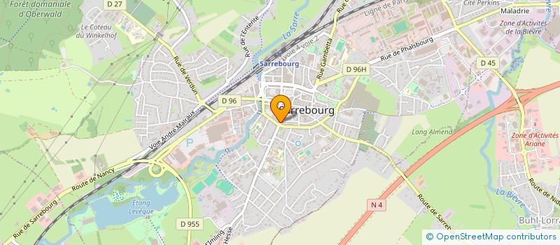localisation de l'entreprise LA MI-DO-RE à SARREBOURG