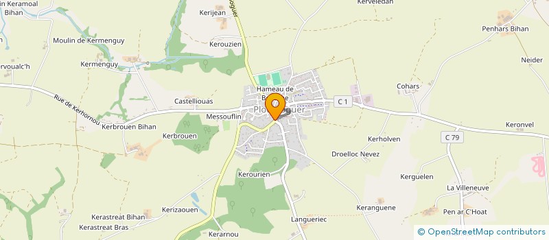 localisation de l'entreprise LA MI-TEMPS  PLOUMOGUER