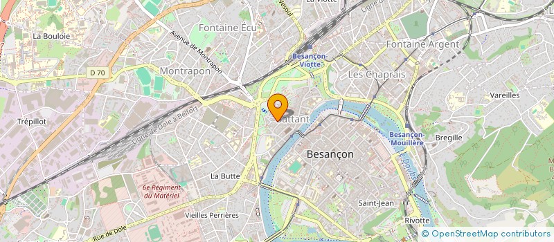 localisation de l'entreprise LA MIAULE  BESANCON