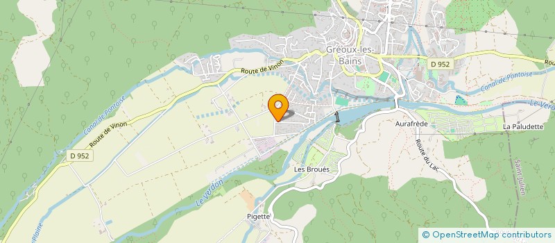 localisation de l'entreprise LA MICALE  GREOUX-LES-BAINS