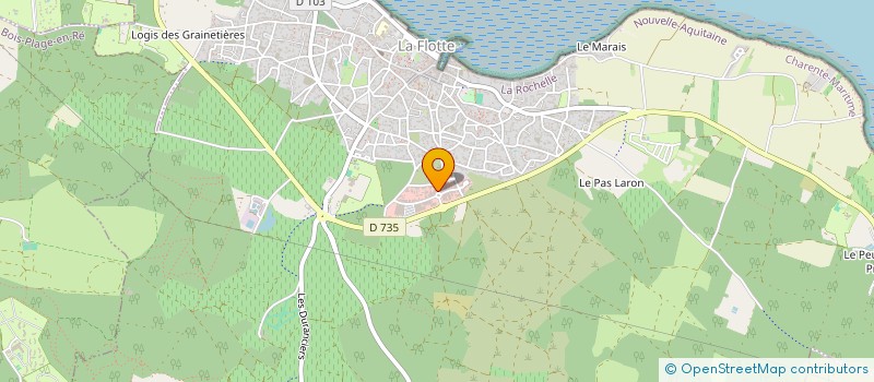 localisation de l'entreprise LA MICHAUDIERE  LA FLOTTE