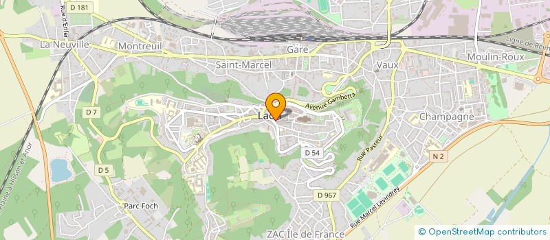localisation de l'entreprise LA MICHE à LAON