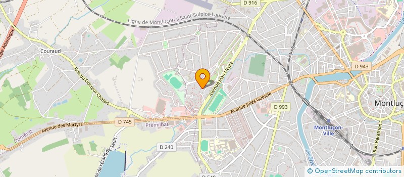 localisation de l'entreprise LA MICHE BERRICHONNE à MONTLUCON