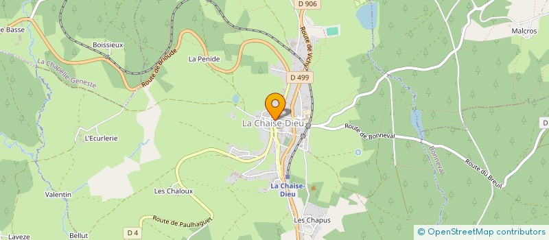 localisation de l'entreprise LA MICHE CASADEENNE  LA CHAISE-DIEU