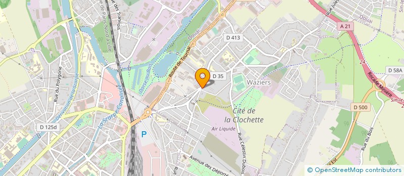 localisation de l'entreprise LA MICHE DOREE à WAZIERS