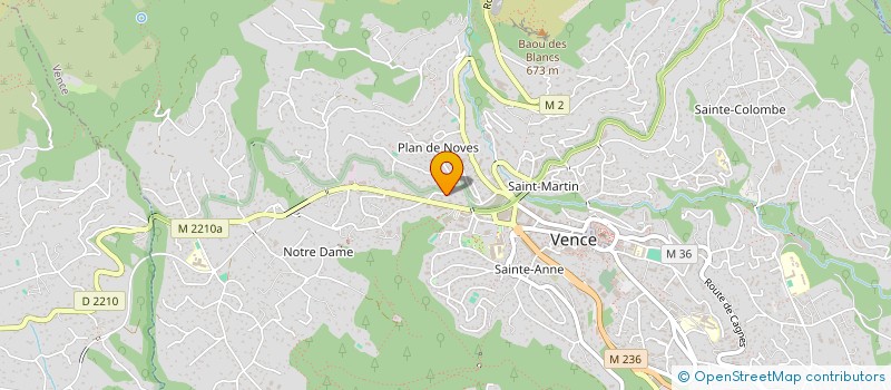 localisation de l'entreprise LA MICHUDIERE à VENCE