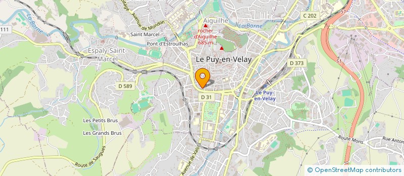 localisation de l'entreprise LA MICRO EDITION 43 ATELIER DE COMPO  LE PUY-EN-VELAY