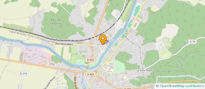 localisation de l'entreprise LA MIE CHAUDE à LA FERTE-SOUS-JOUARRE