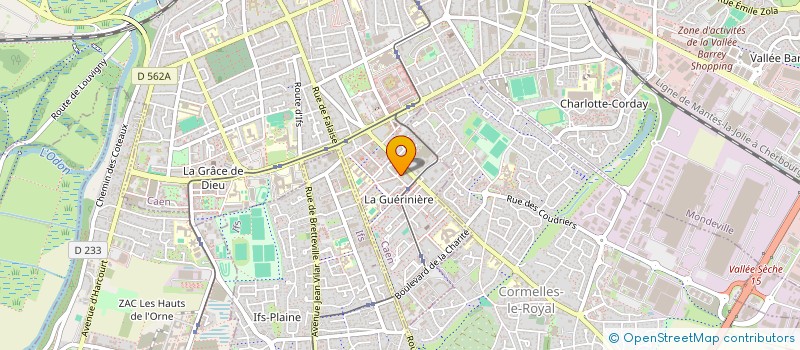 localisation de l'entreprise LA MIE D'OR  CAEN