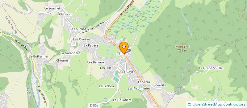 localisation de l'entreprise LA MIE DE CLERMONT à CHIRENS