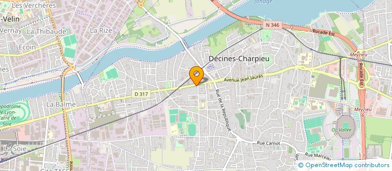 localisation de l'entreprise LA MIE DE DECINES  DECINES-CHARPIEU