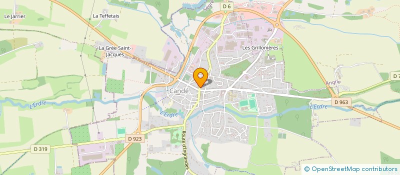 localisation de l'entreprise LA MIE DE L'ERDRE  CANDE