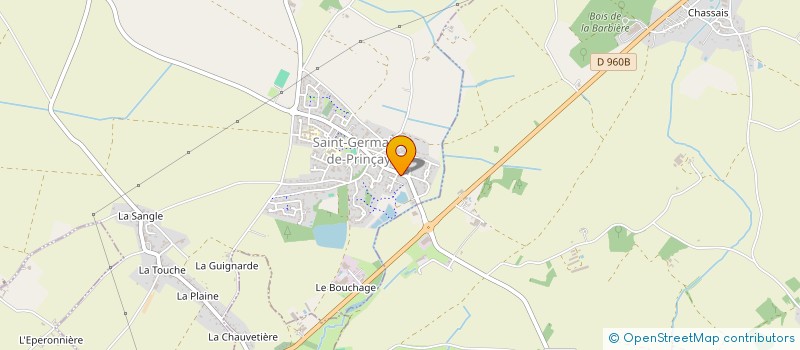 localisation de l'entreprise LA MIE DE LA PAIN  SAINT-GERMAIN-DE-PRINCAY