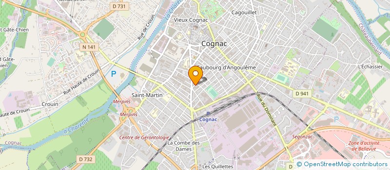 localisation de l'entreprise LA MIE DE NICO à COGNAC