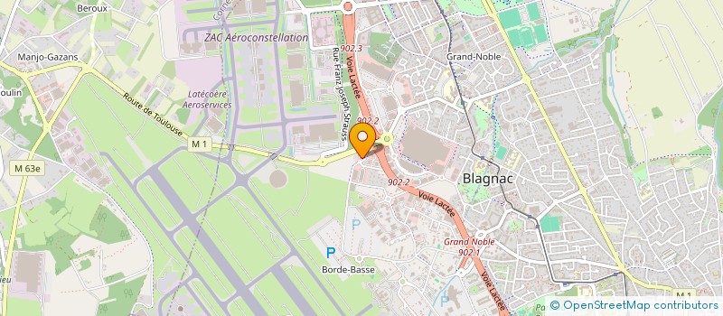 localisation de l'entreprise LA MIE DE PAIN DE BLAGNAC à BLAGNAC