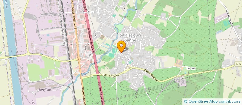 localisation de l'entreprise LA MIE DELICES  SALAISE-SUR-SANNE