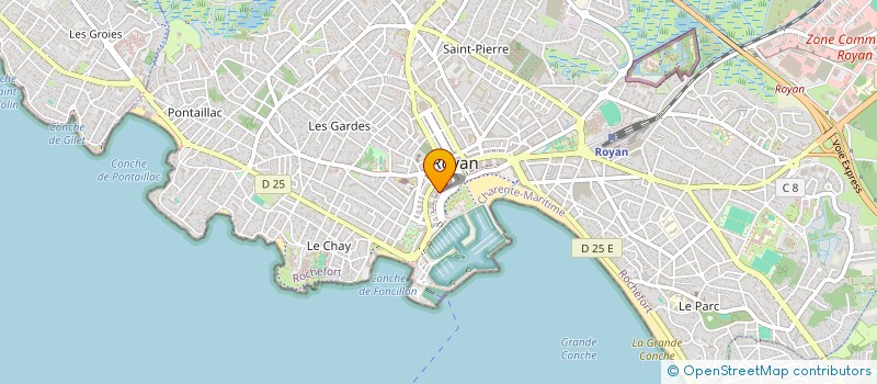 localisation de l'entreprise LA MIE DES PINS à ROYAN