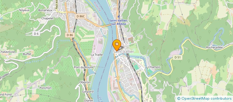 localisation de l'entreprise LA MIE DEUX FLO  SAINT-VALLIER