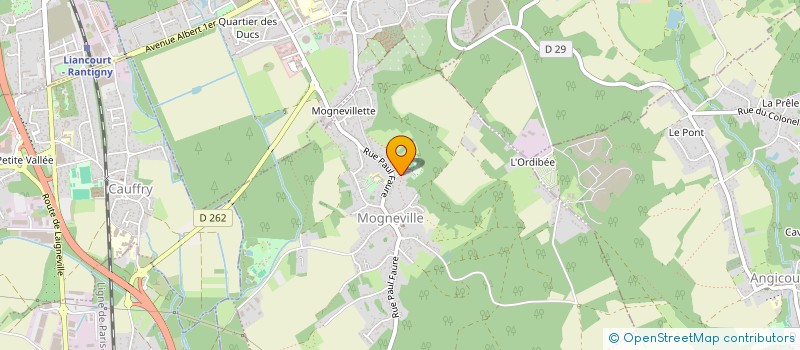 localisation de l'entreprise LA MIE DOREE  MOGNEVILLE