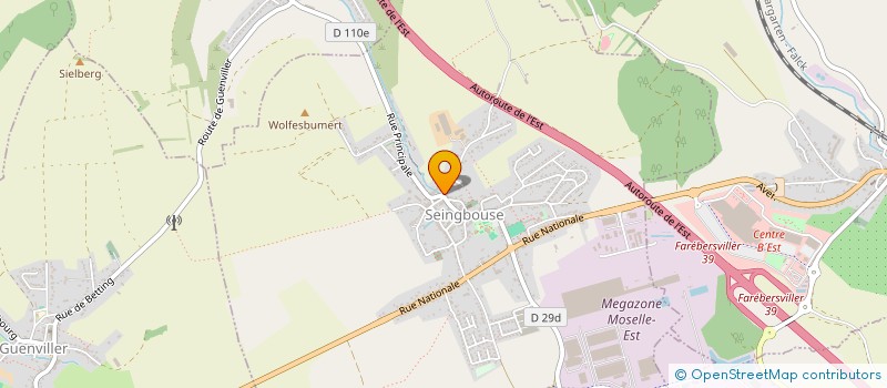 localisation de l'entreprise LA MIE DOREE  SEINGBOUSE