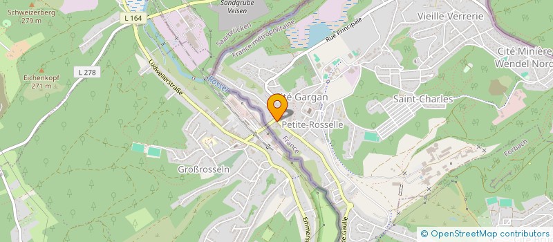 localisation de l'entreprise LA MIE DOREE BY CHRIS & MIKAEL à PETITE-ROSSELLE