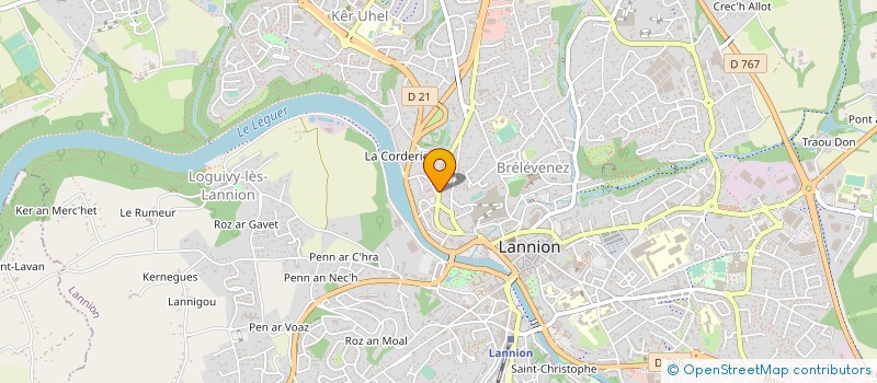 localisation de l'entreprise LA MIE DU PAIN à LANNION